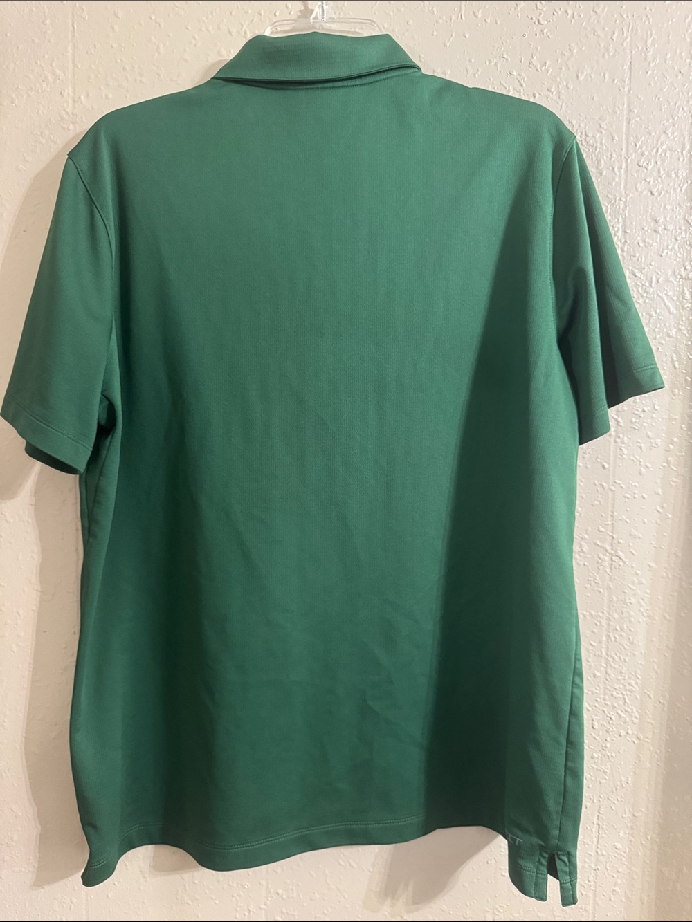 Nike Men's Dark Green Polo with White Swoosh - Picture 5 of 8